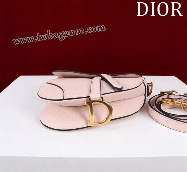 Dior专柜新款迪奥高仿原单长肩带大小号牛皮马鞍包手拎斜挎包 djfk1810